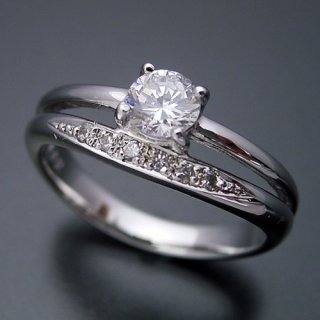 山口県・Ｔさま（購入商品：１本の指輪なのに重ね着けしているような婚約指輪[BE-32]）