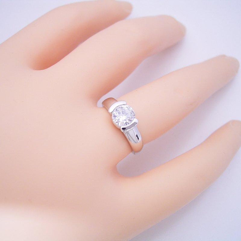 画像6: １カラット版：ごつしっかり伏せこみタイプの婚約指輪 (6)