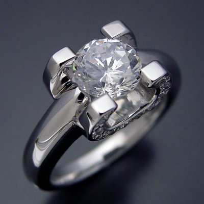 画像2: １ｃｔ版：ブランドジュエリーに似たような婚約指輪