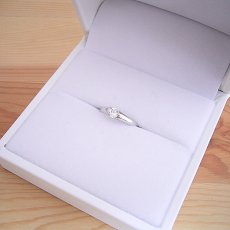 画像9: 甲丸リングにダイヤモンドを埋め込んだ婚約指輪 (9)
