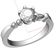 画像5: 左右のダイヤモンドの形が違う、ちょっと珍しい婚約指輪 (5)