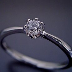 画像3: シンプルティファニーセッティングリング婚約指輪 (3)
