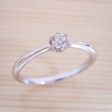 画像4: シンプルティファニーセッティングリング婚約指輪 (4)