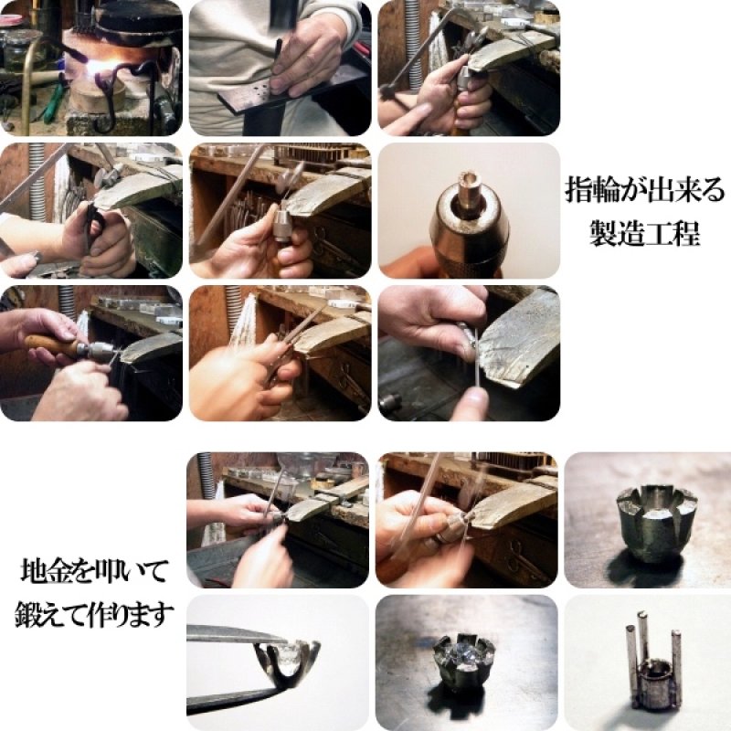 画像8: 0.5カラット版：エタニティリングなどと重ね着けするには最適な、２点留め伏せこみタイプの婚約指輪 (8)