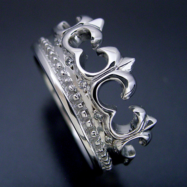 とても可愛らしいクロスモチーフの結婚指輪 [No7640]