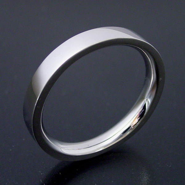 画像1: 平打ちタイプの結婚指輪「極（きわみ）平打ち　type  1」 (1)